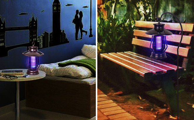 室外庭院滅蚊燈，懸掛式、坐式安裝都可以